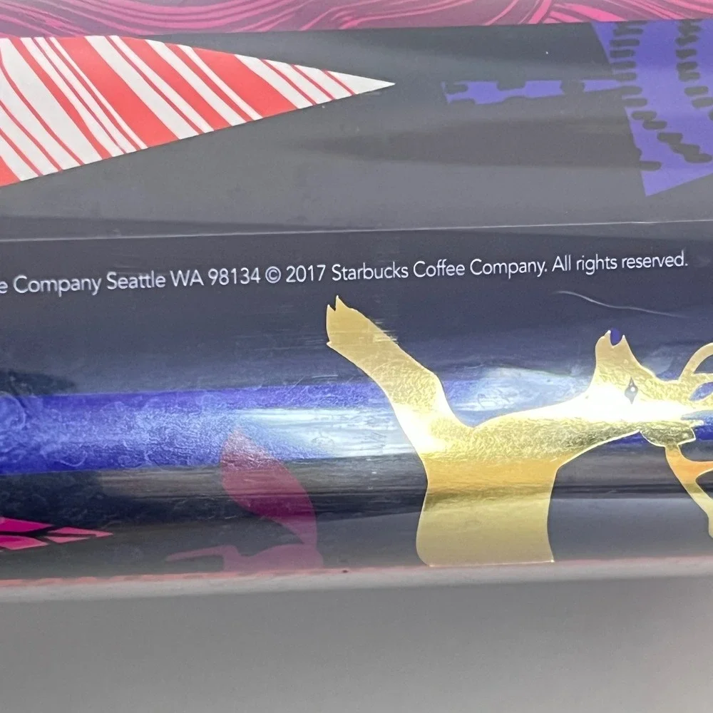 Starbucks 2017 Holiday Travel Tumbler 16OZ‎ Whimsical Deer